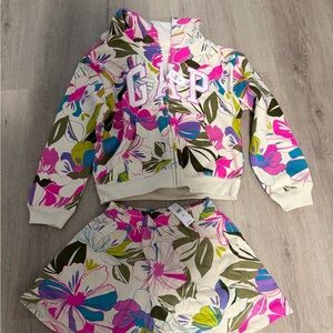 Gap Floral Hoodie and Skort Set